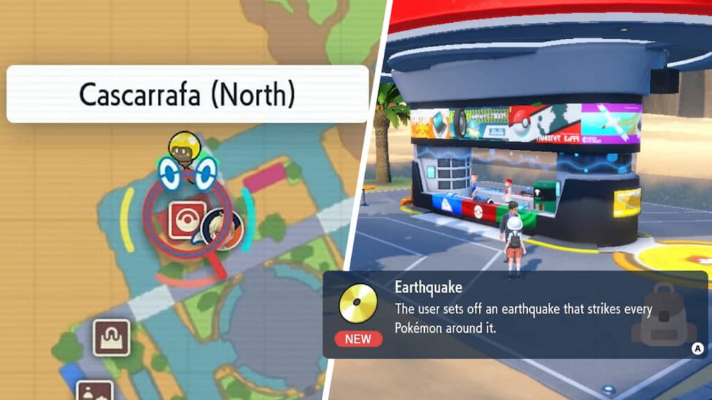 Where to Find the Earthquake (TM149) Recipe in Pokémon Scarlet and Violet