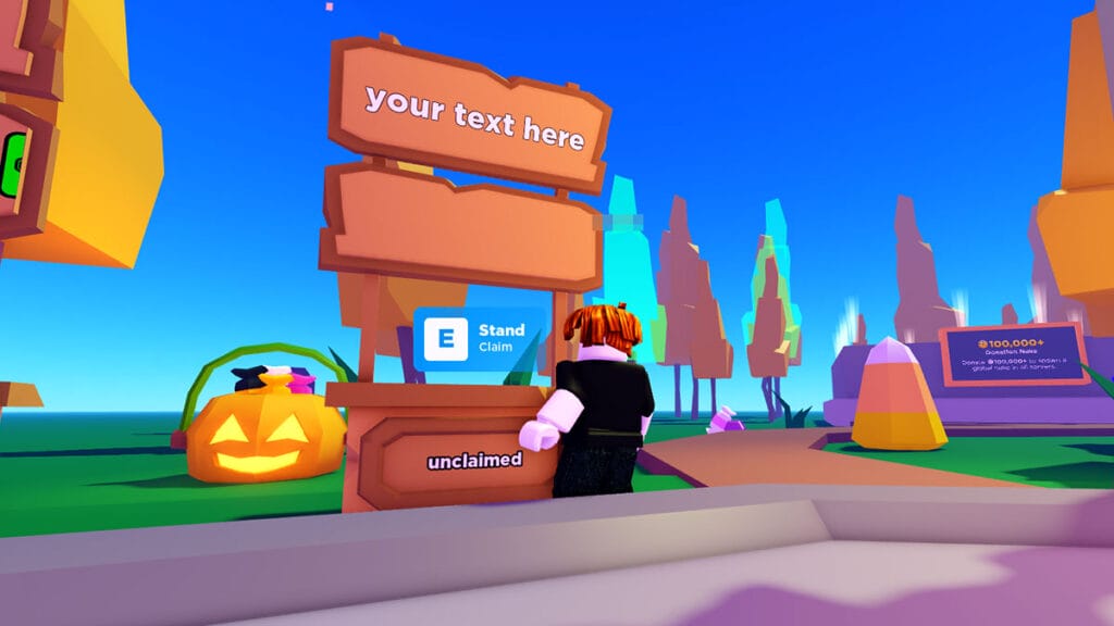 Claim a Free Stand in Roblox Pls Donate