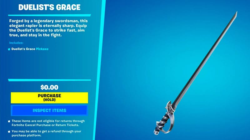 Fortnite: How To Get Duelist's Grace Free Pickaxe