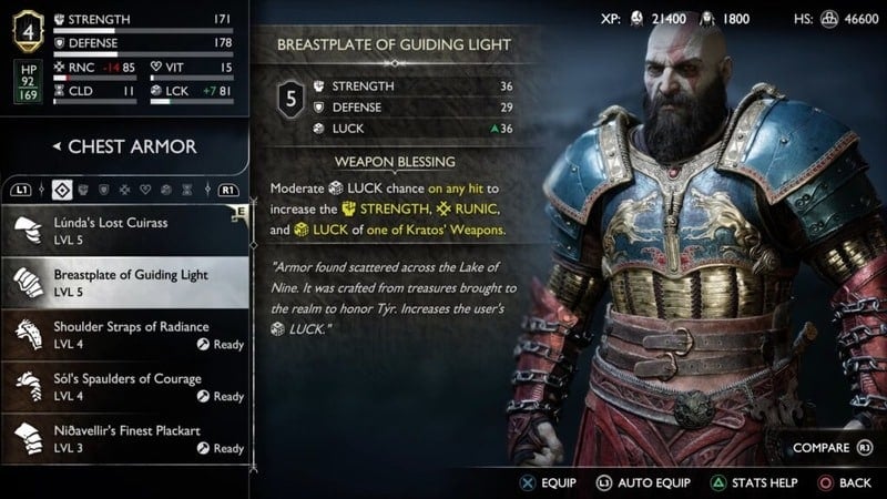 God Of War Ragnarok: Tyr's Guiding Light Armor Guide