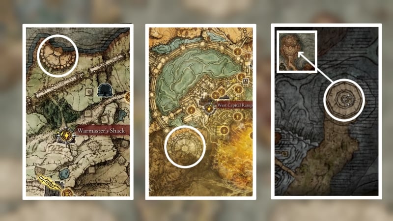 All Colosseum locations in Elden Ring