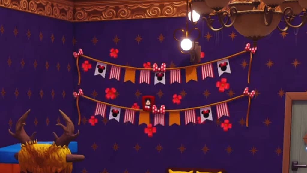 Cheerful Chums Club Banner in Minnie's Level 10 The Club Renewal Friendship Quest in Disney Dreamlight Valley