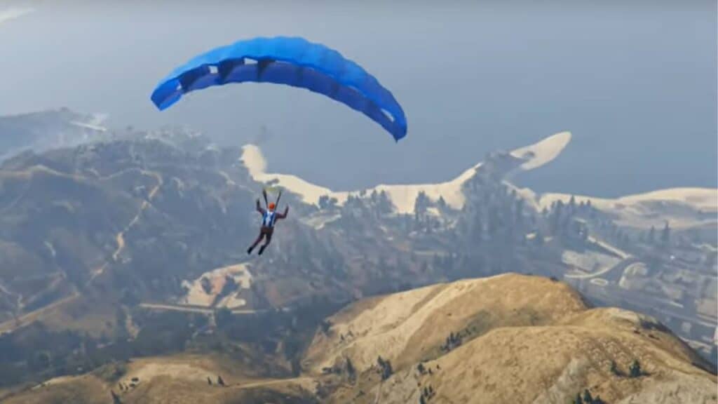 How to use a parachute in GTA 5