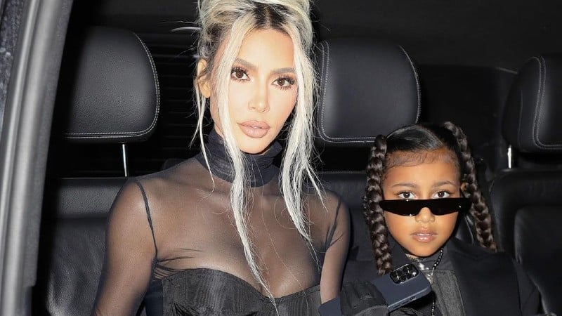 Kim Kardashian and her daughter North West