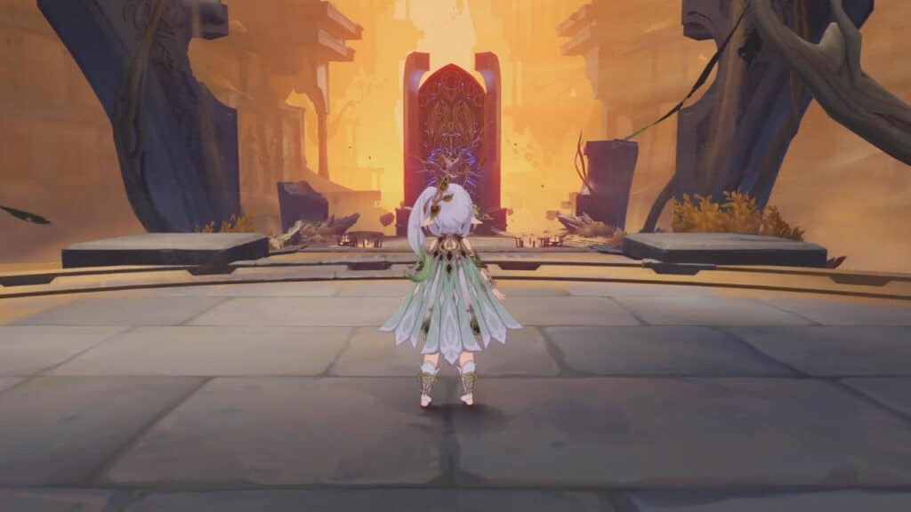 Standing in the Domain of Blessing City of Gold in Genshin Impact