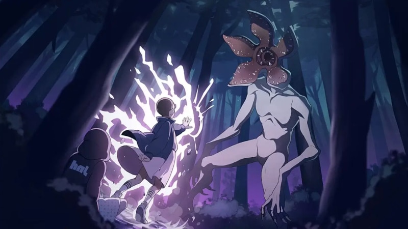 Stranger Things Puzzle Tales Anime Intro Screenshot