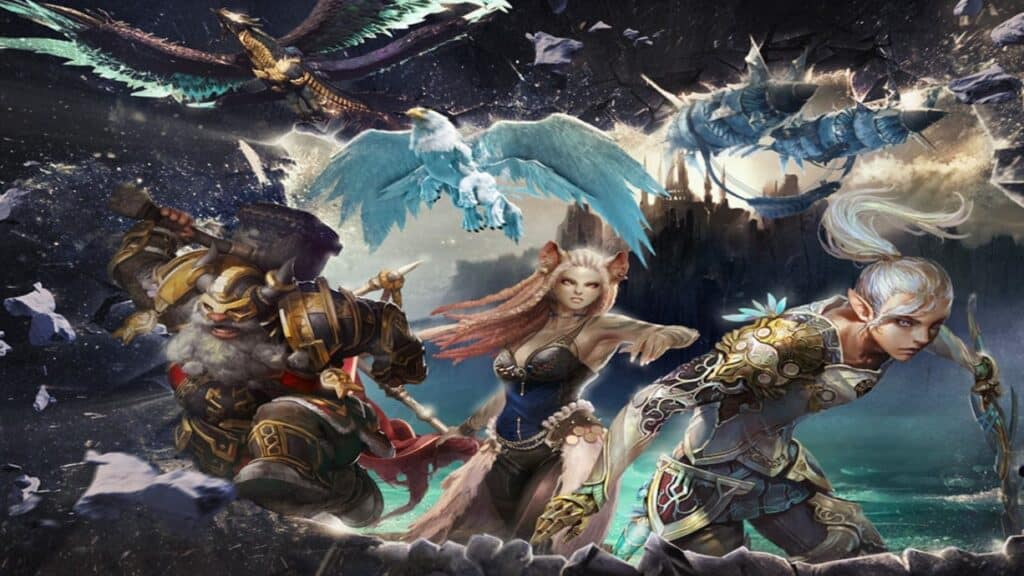 ArcheAge unchained title artwork with characters, ArcheAge December Patch, ArcheAge December update