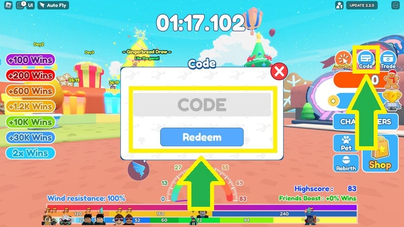 Roblox Codes for Flying Race Clicker (December 2022)