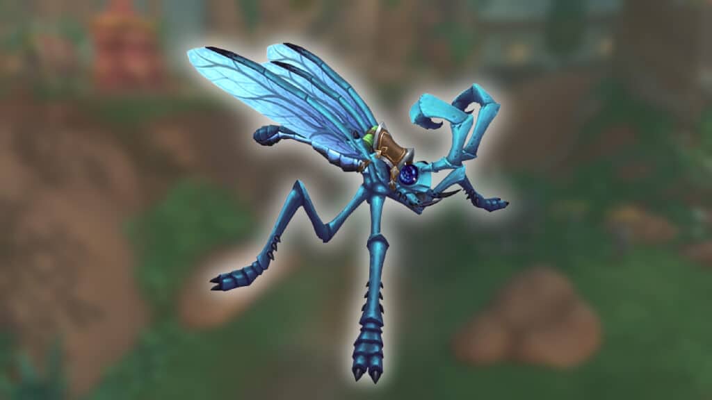 Azure Skitterfly in WoW Dragonflight