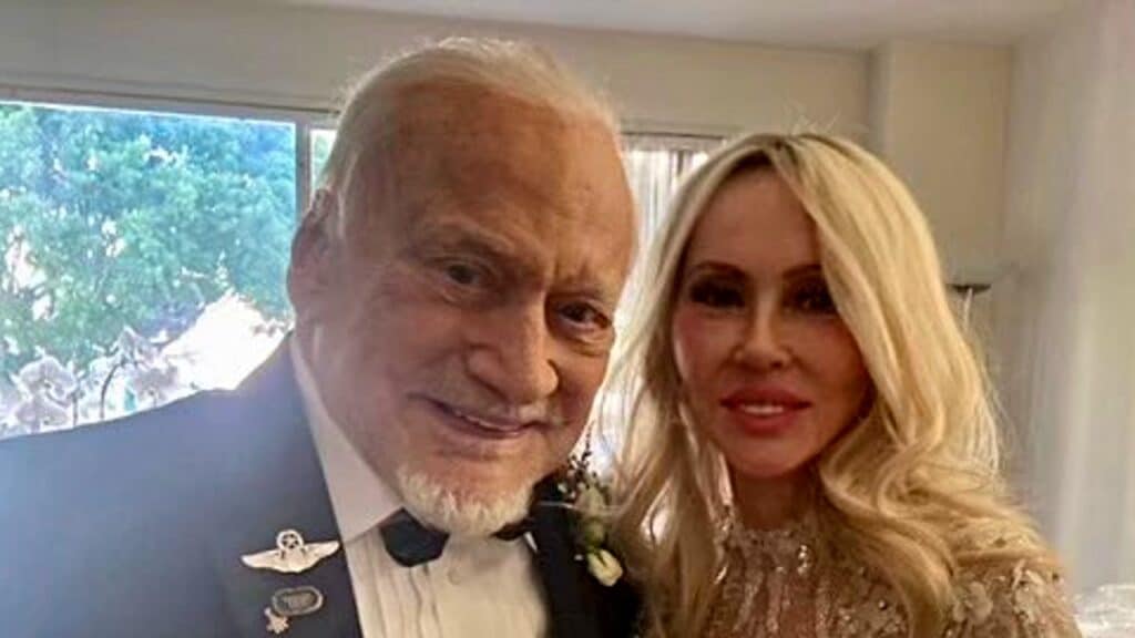 Buzz Aldrin and his wife