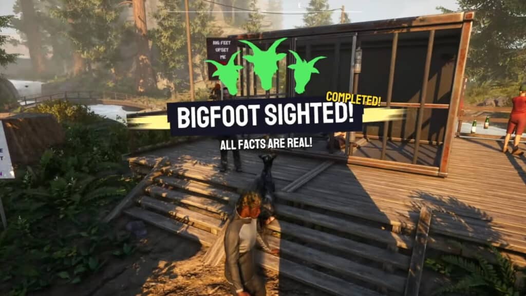 Completing the Big Foot Quest in Goat Simulator 3