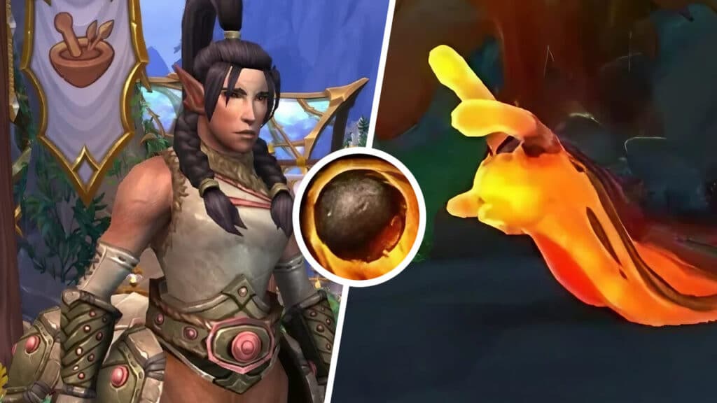 Fuel for the Forge Quest Giver and Lava Slug for Farming Magma Cores in WoW Dragonflight