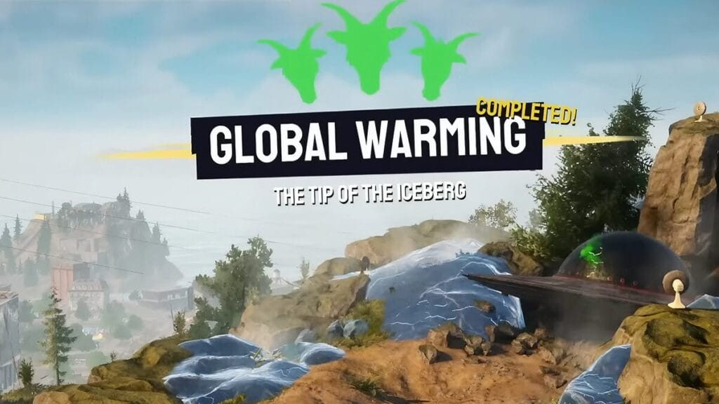Global Warming Event Completing in Goat Simulator 3