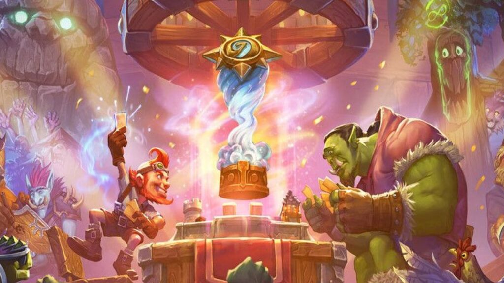Hearthstone title artwork with characters, Hearthstone 25.2.2 Patch, Hearthstone 25.2.2 Update