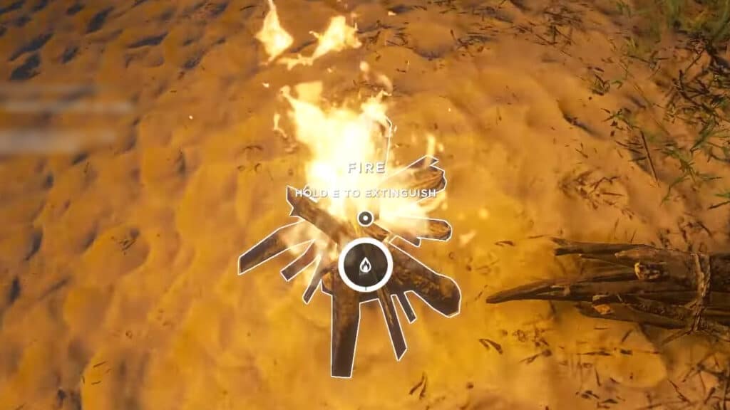 Lighting a A Campfire in Stranded Deep