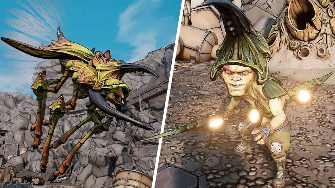 Manvark and Humanoid Form in Borderlands 3