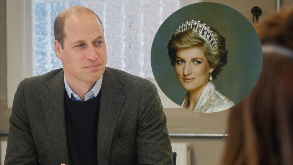 Prince William and Princess Diana mash up