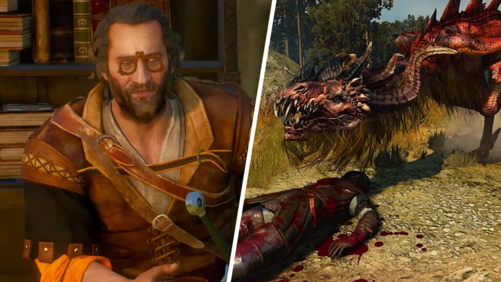 Quest Giver and Wyvern Target for Patrol Gone Missing Side Quest in The Witcher 3