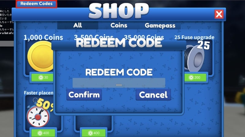 Redeeming January 2023 Codes for Roblox Fireworks Playground