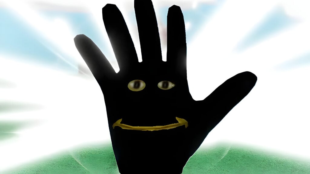 A close-up of the Bob Glove in Slap Battles