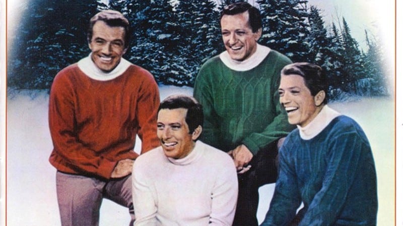 The Williams brothers on the cover of Andy Williams 60s Christmas album