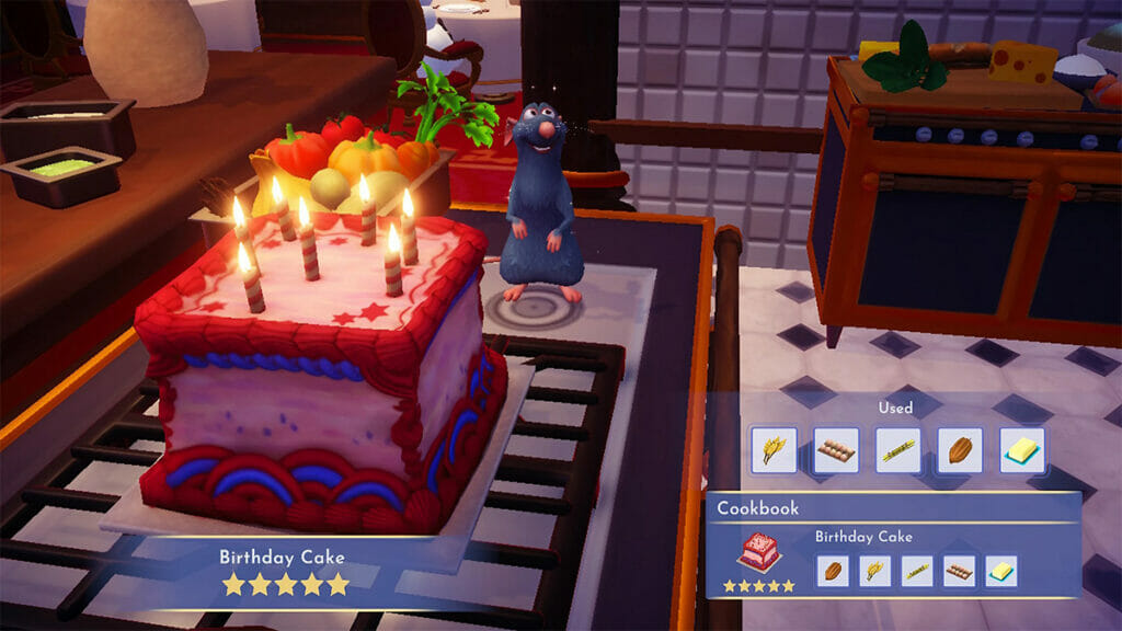 How to make Birthday Cake in Disney Dreamlight Valley.