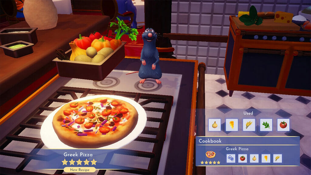 How to make Greek Pizza in Disney Dreamlight Valley