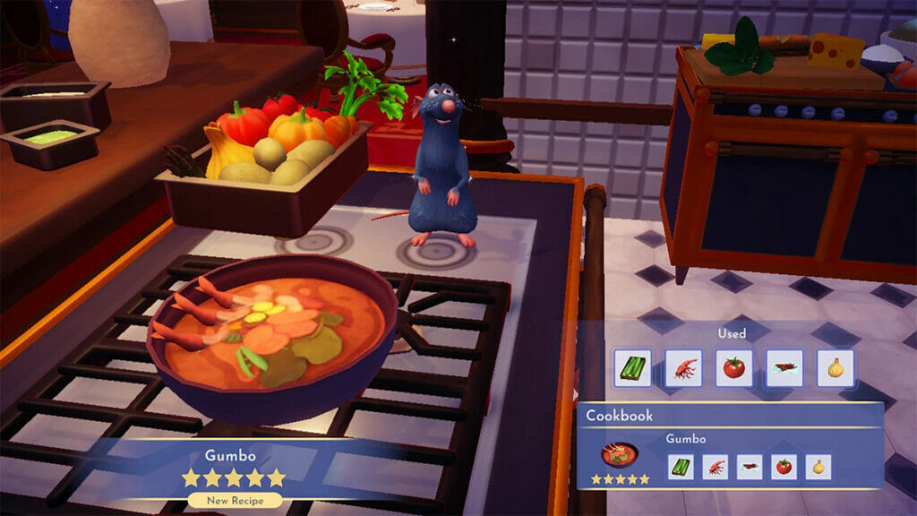 How to make Gumbo in Disney Dreamlight Valley.