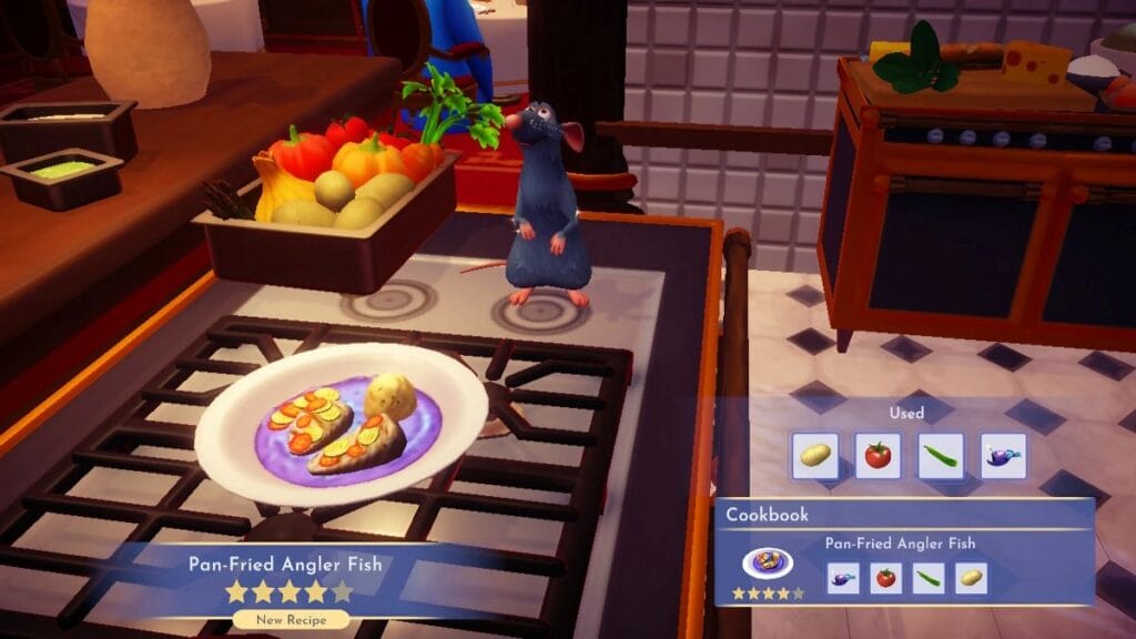 How to make Pan-Fried Angler Fish in Disney Dreamlight Valley