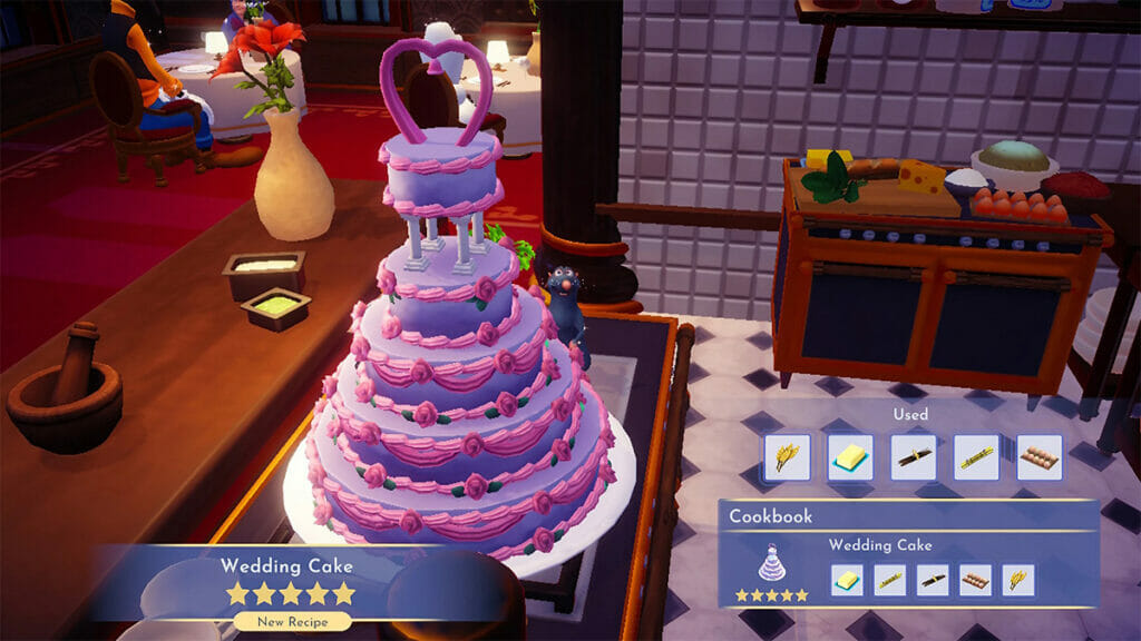 How to make Wedding Cake in Disney Dreamlight Valley.