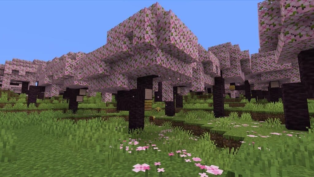 Cherry blossoms Minecraft house