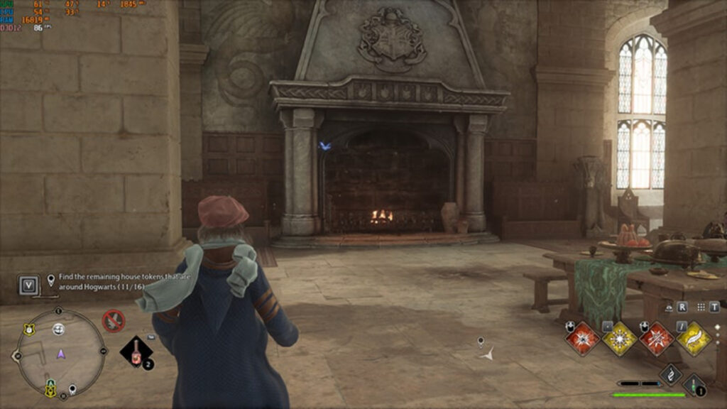 A fireplace in Warner Bros. Games Harry Potter RPG