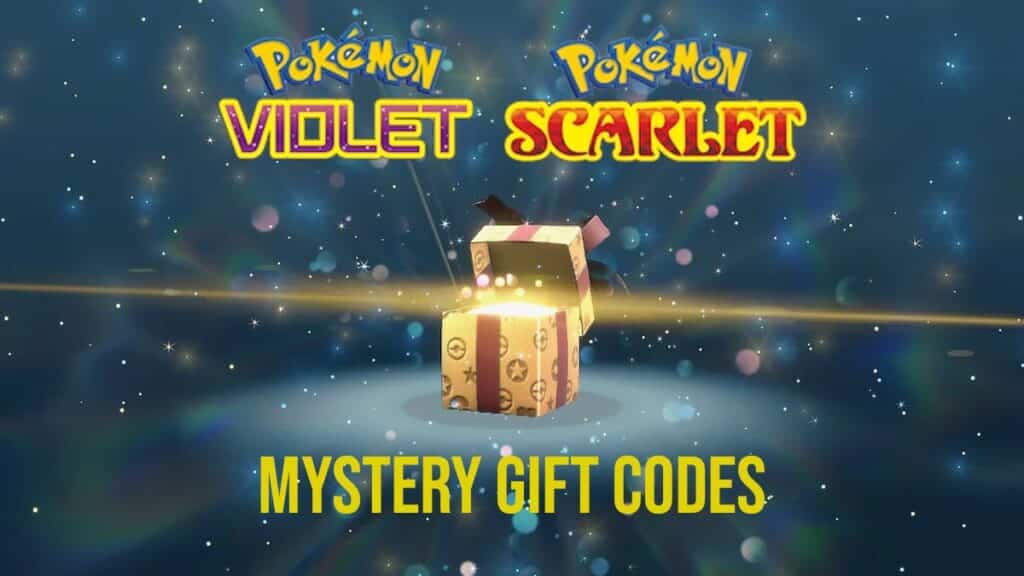 All Pokemon Scarlet and Violet Mystery Gift Codes Feature