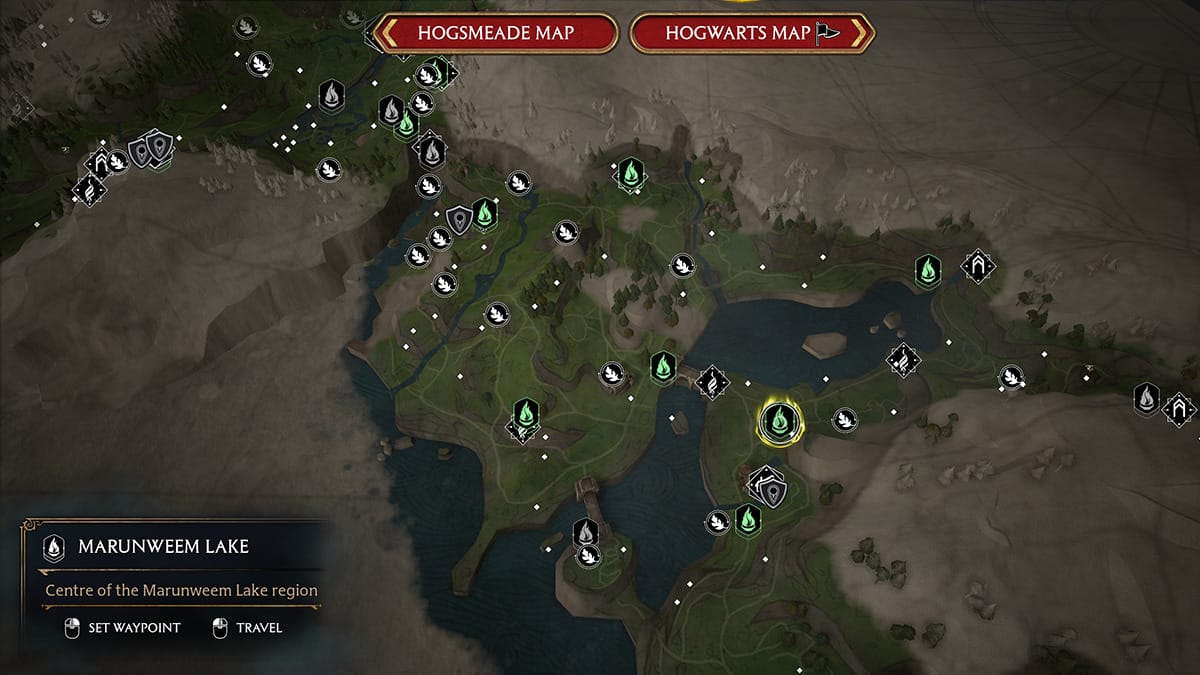 Hogwarts Legacy How to Reach Poidsear Coast (South Half of Map)