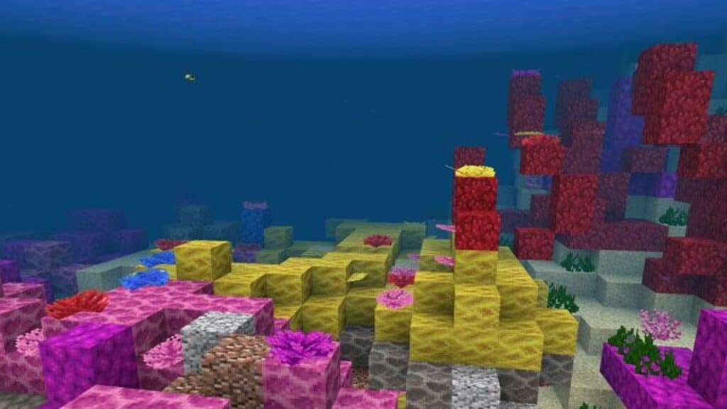 Minecraft underwater screenshot, Minecraft Bedrock 1.19.62 Patch, Minecraft Bedrock Update 1.19.62