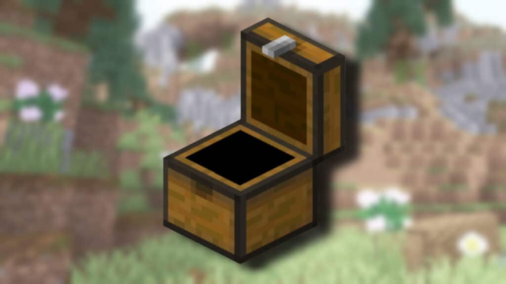 Opening A Chest In Minecraft