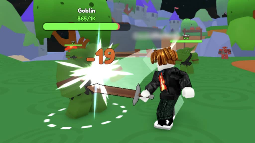 Playing Roblox Sword Fighters Simulator in February 2023