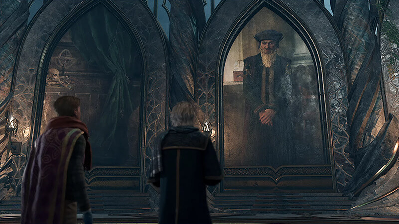 Rackham Encounter In The Map Chamber In Hogwarts Legacy 