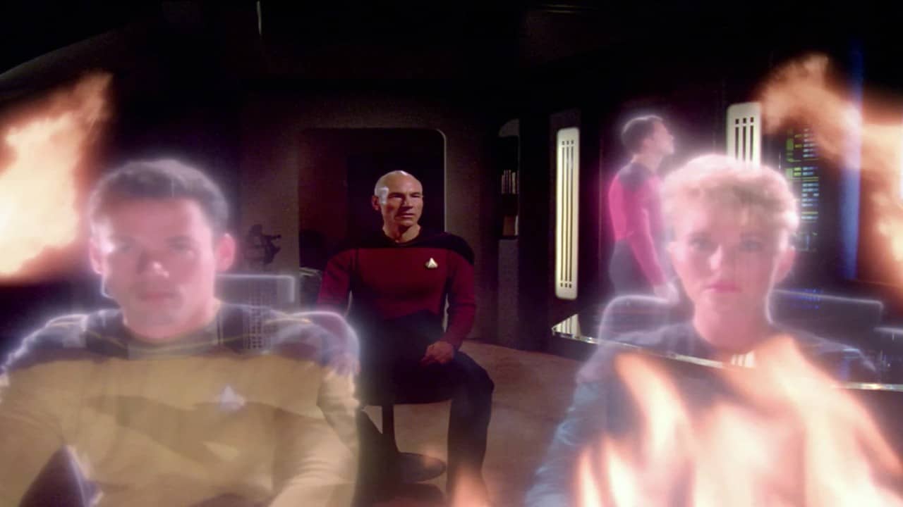 Picard hallucinating on the Stargazer