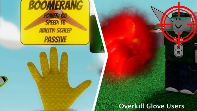 Using Boomerang to Defeat Overkill Glove Users Image Sourced from Slap Battles Wiki