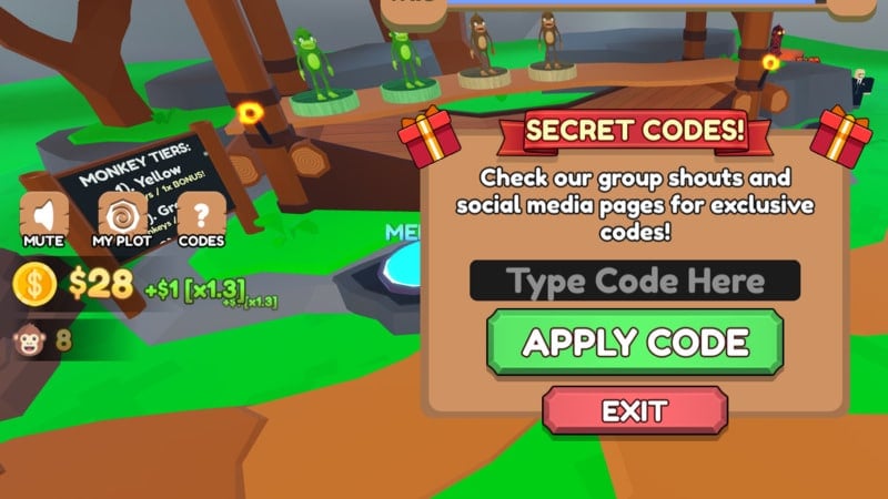 Monkey Tycoon codes (October 2023) - Free monkeys and more