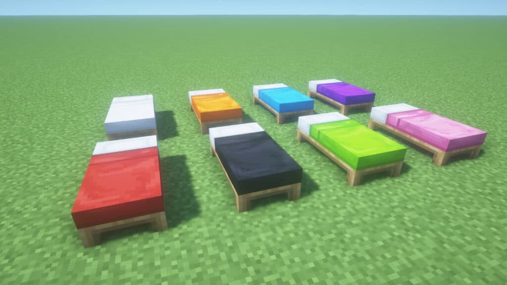 Different Bed Color in Minecraft Java and Bedrock