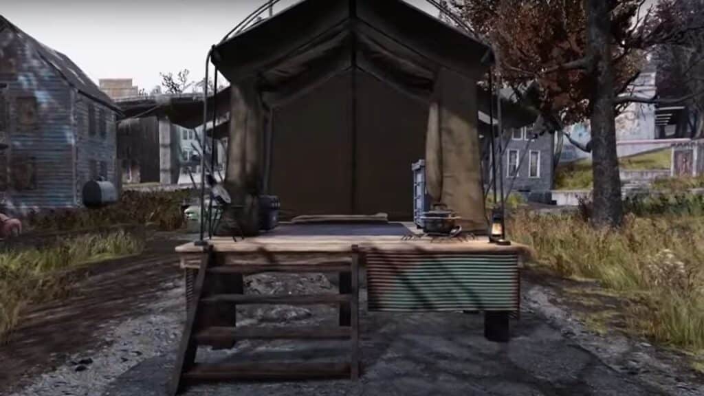 Fallout 76: How to Place Survival Tent