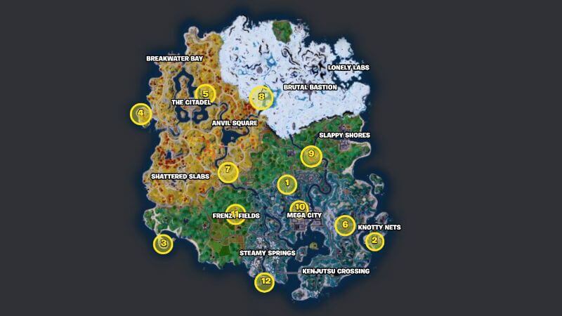 All 12 Specialist Characters Locations in Fortnite Chapter 4 Season 2