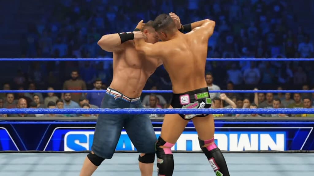 Getting trapped in a Grapple Combo in WWE 2K23