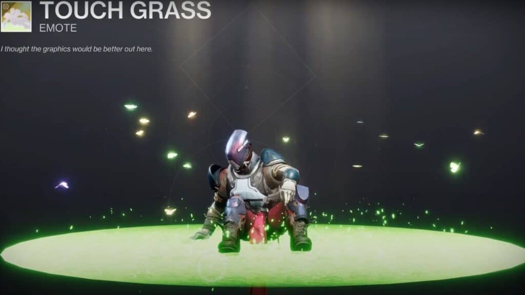 How to get the Touch Grass Emote in Destiny 2