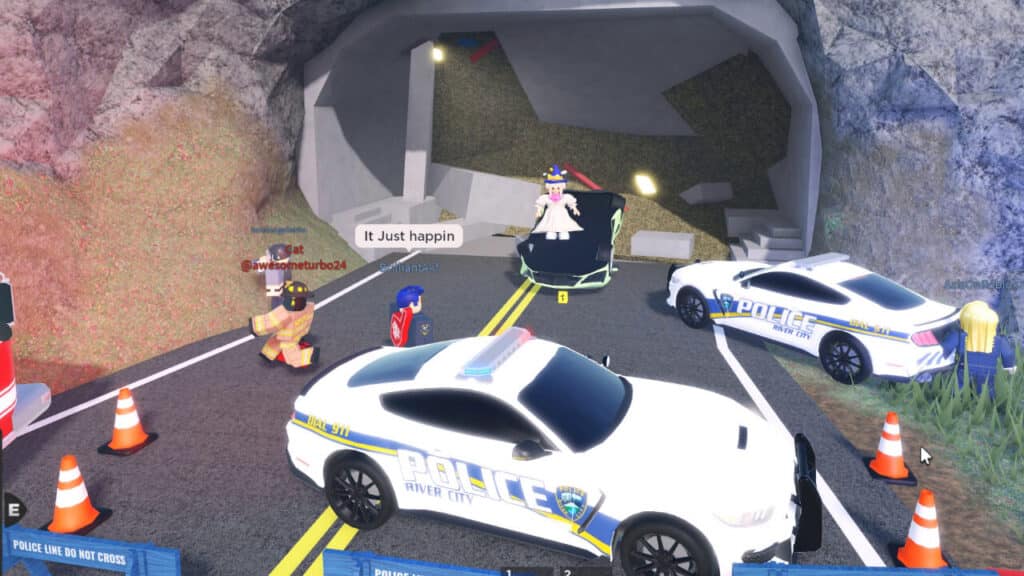 Playing Roblox Emergency Response Liberty County in March 2023