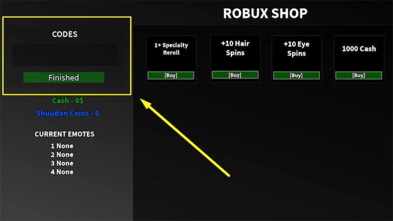 Roblox Shuudan Codes (March 2023)
