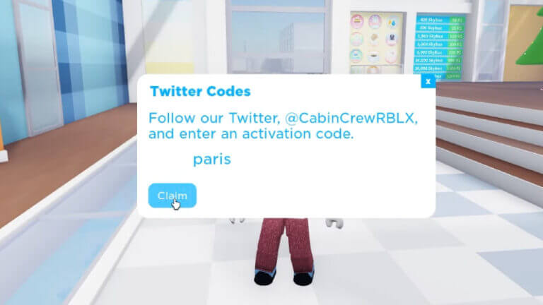 Codes For Cabin Crew Simulator Roblox March 2023