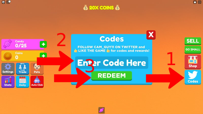 Roblox Candy Eating Simulator How To Redeem Codes